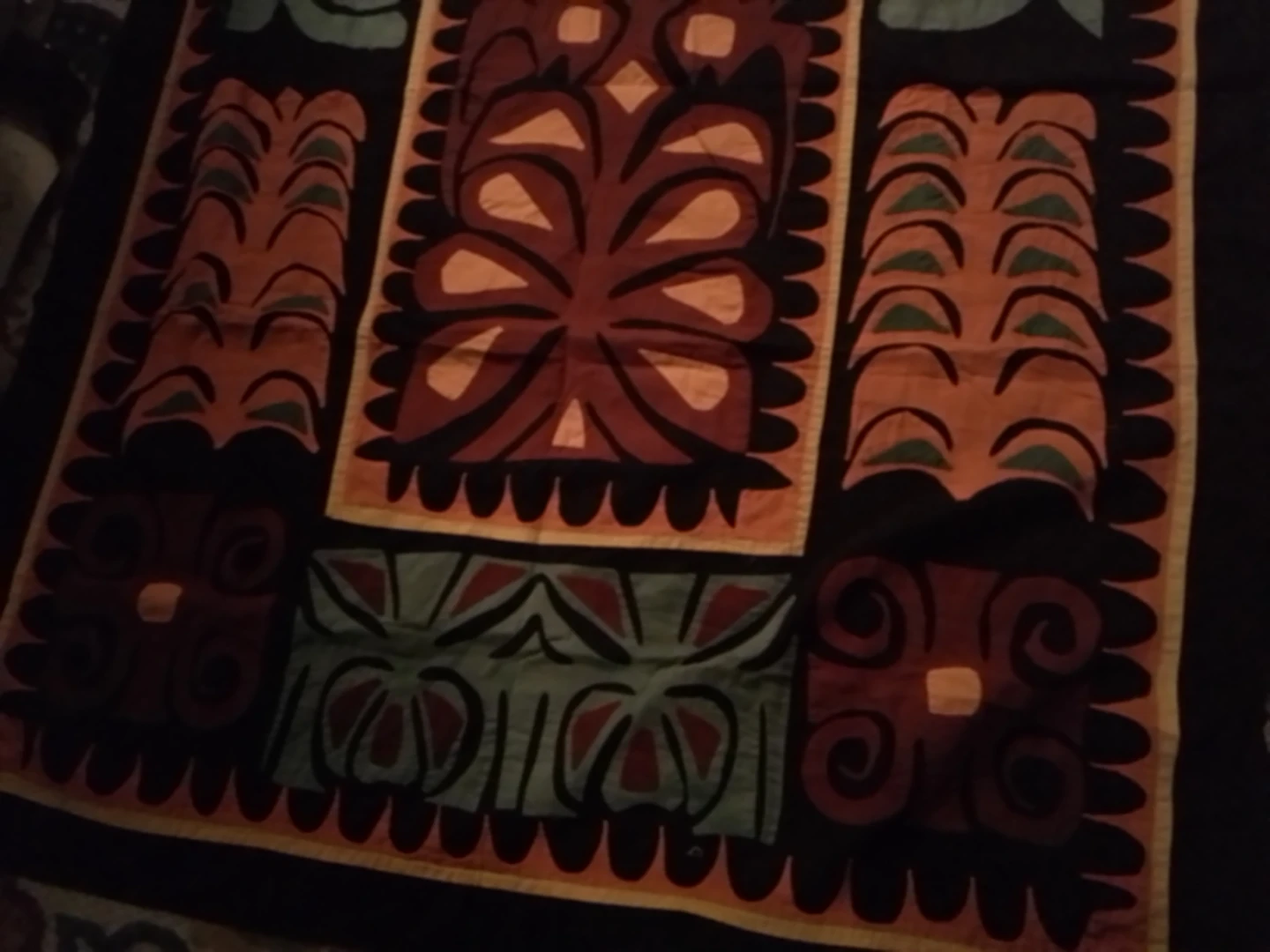 Large Handmade Patchwork Tablecloth/Tapestry 45 x 84" - photo 5