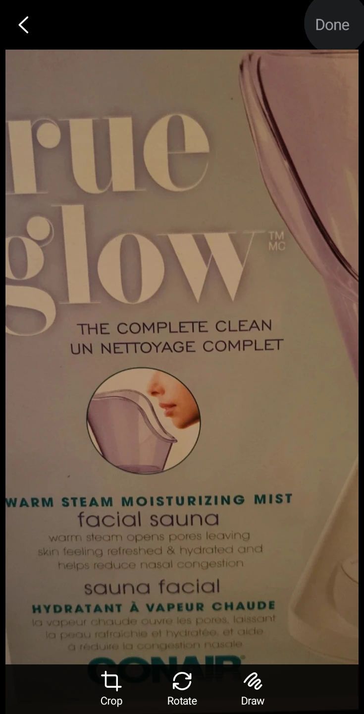 New Conair True Glow Warm Steam Moisturizing Facial Sauna - photo 2