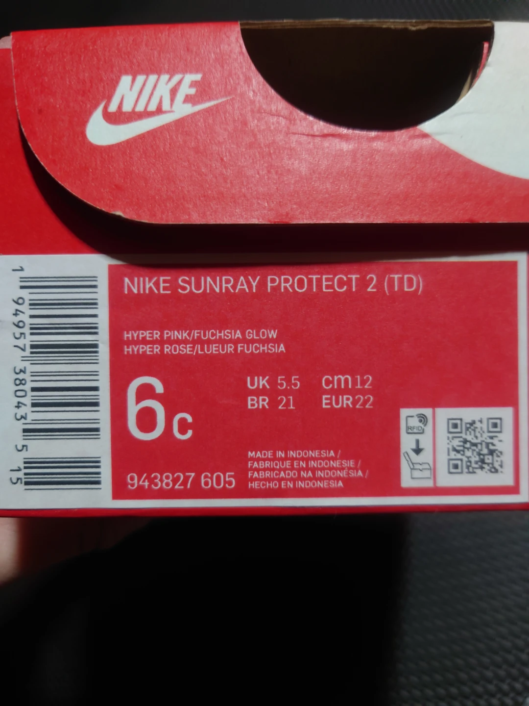 Nike Sunray Protect 2 (TD) Size 6c - photo 3