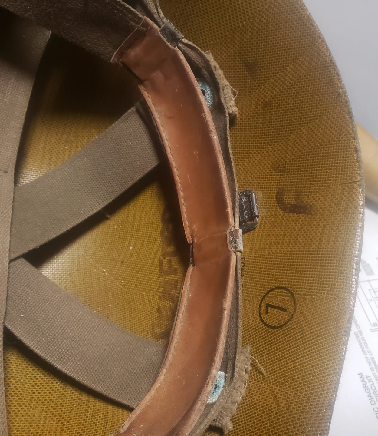 Vintage Military Helmet liner - photo 4