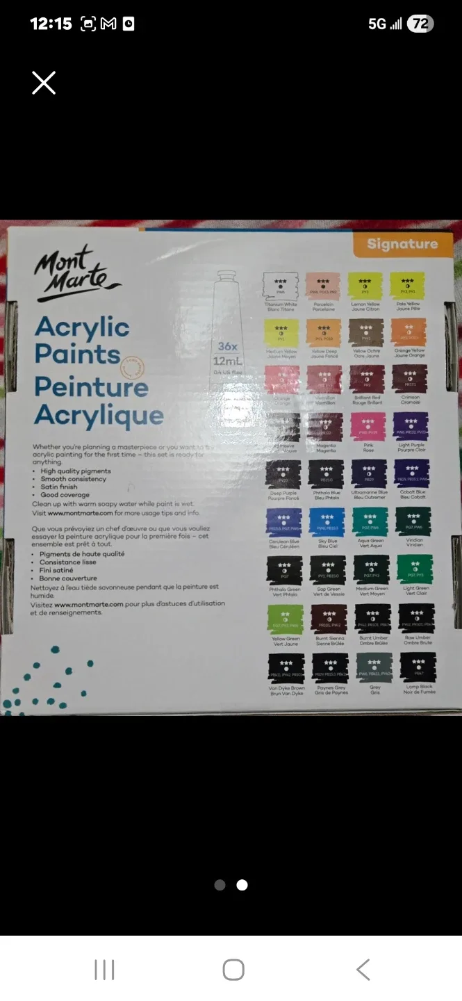 Mont Marte Signature Acrylic Paint Set - New! image indicator(2)