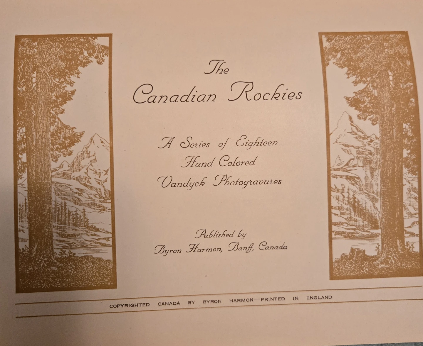 The Canadian Rockies Handcoloured Photogravures - photo 3
