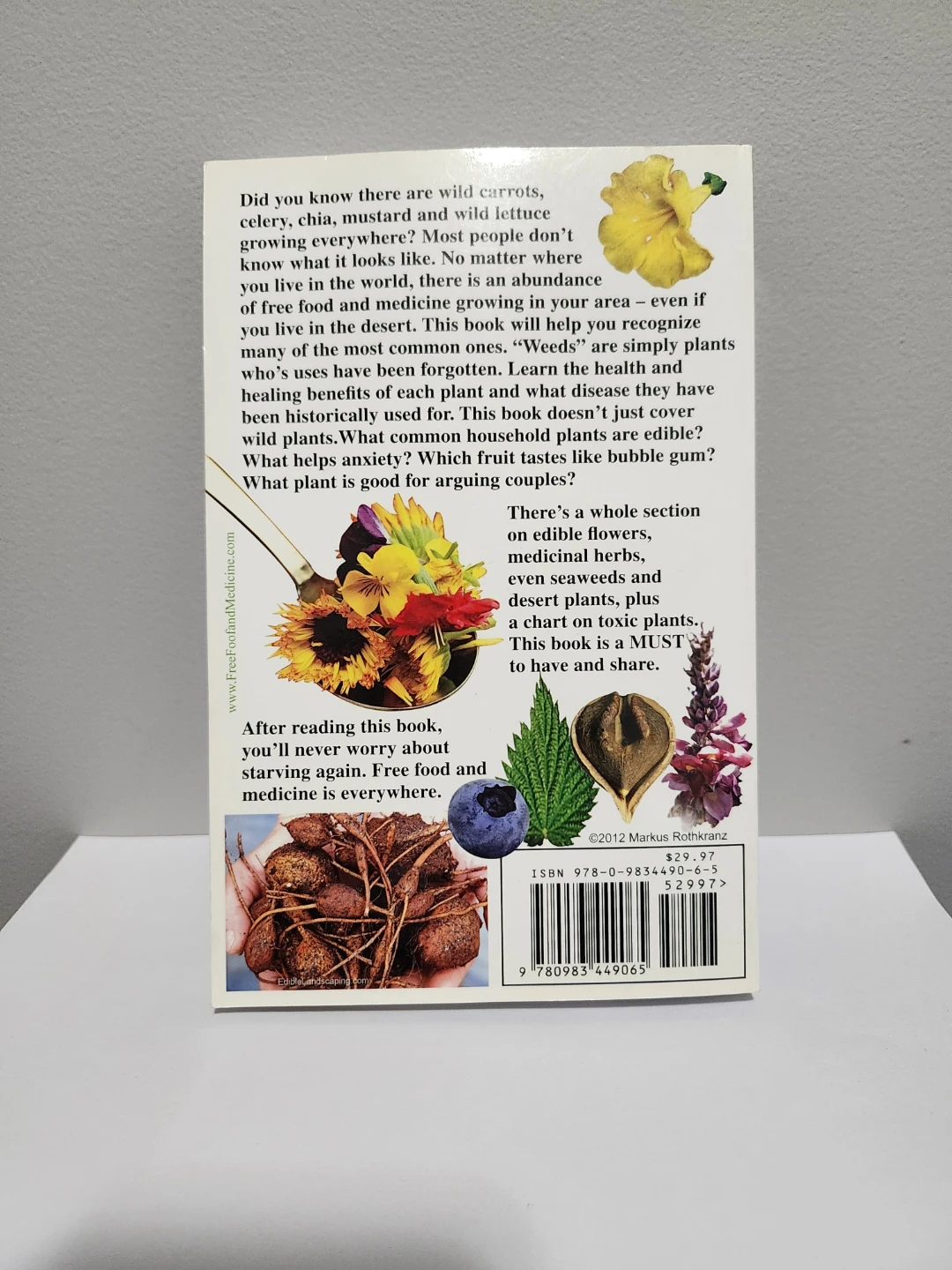 Free Food and Medicine Edible Plant Guide Book Markus RothKranz - photo 2