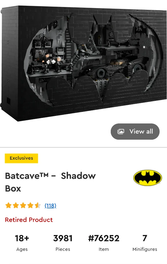 LEGO Batcave™ - Shadow Box #76252
