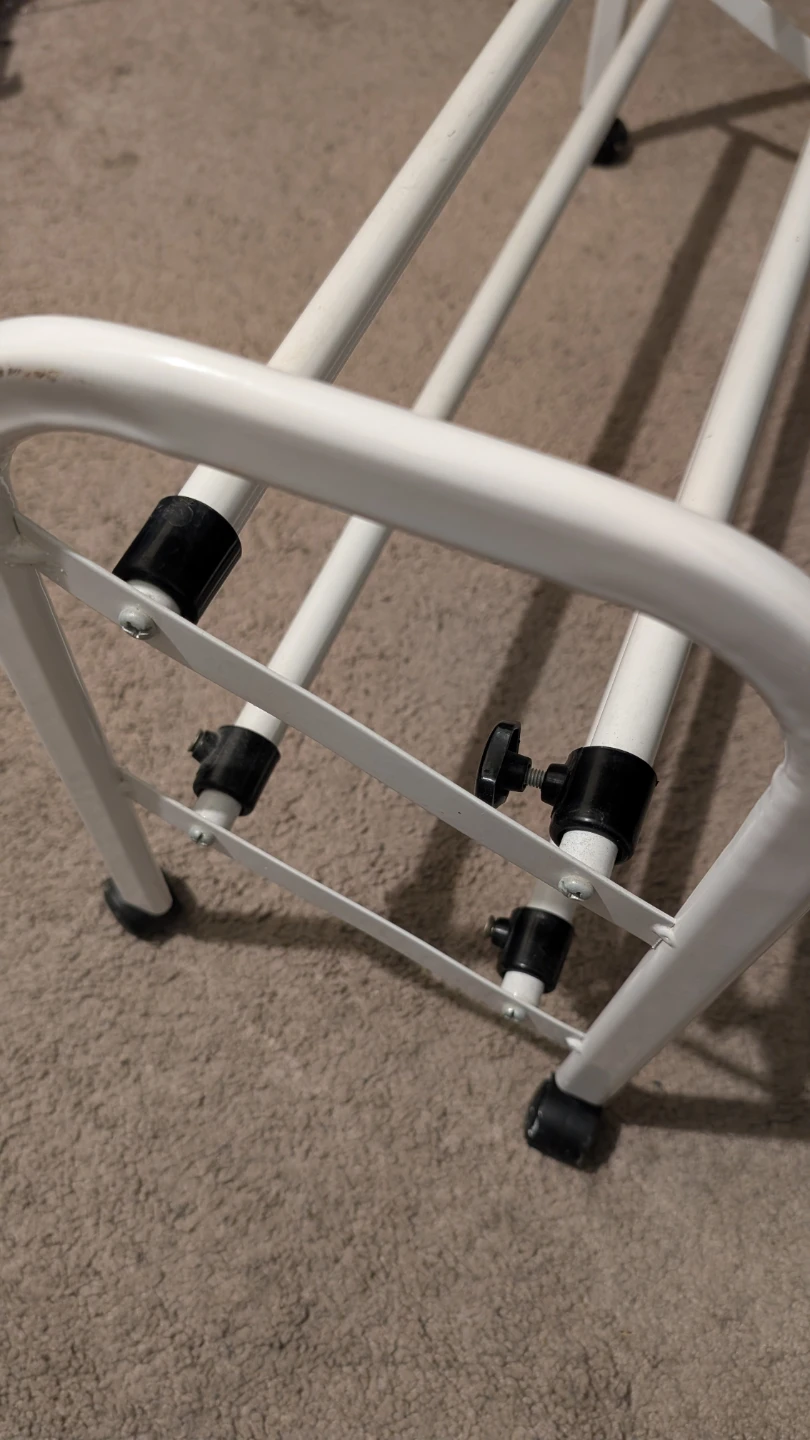 White Metal Shoe Rack extendable - photo 2