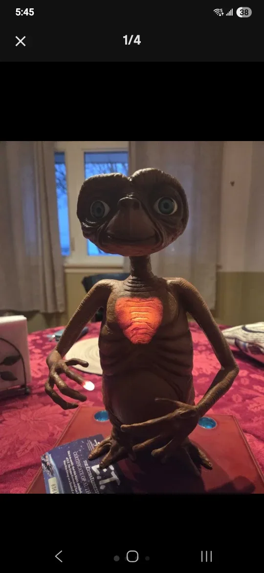 E.T. Authentic Film Replica Statue