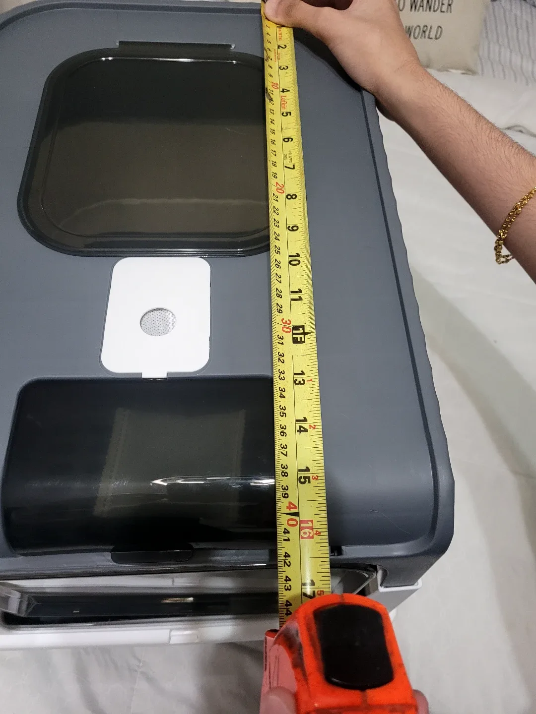 Grey Automatic Cat Litter Box image indicator(2)