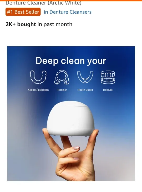 Zima Dental Pod Ultrasonic Cleaner - Arctic White image indicator(2)