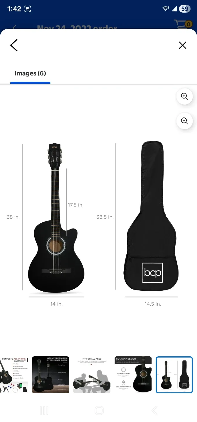 Acoustic Guitar Starter Set - Black #Cleanout image indicator(6)