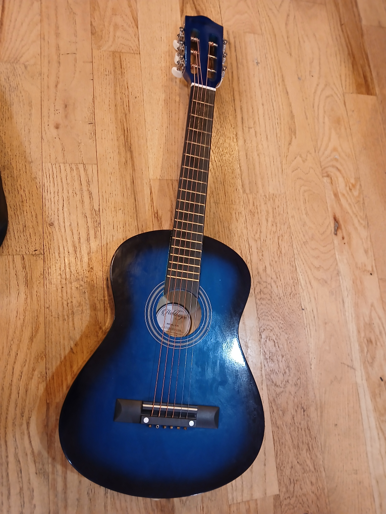 Ashthorpe B21 Blue Acoustic Guitar - photo 2