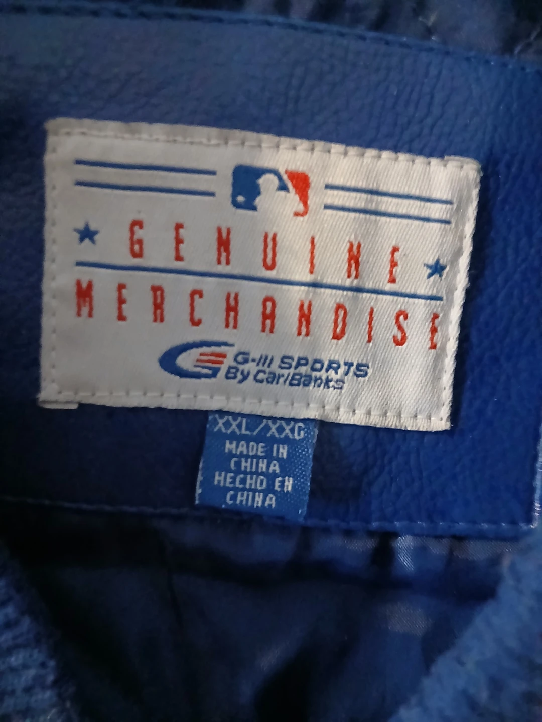 Mets Baseball Leather Jacket Blue/Orange - photo 4