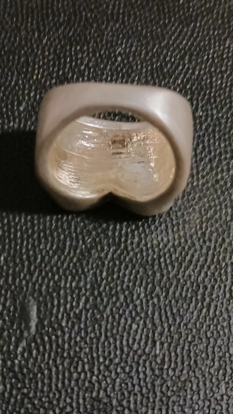Silver Plated Heart-shaped Ring - photo 3