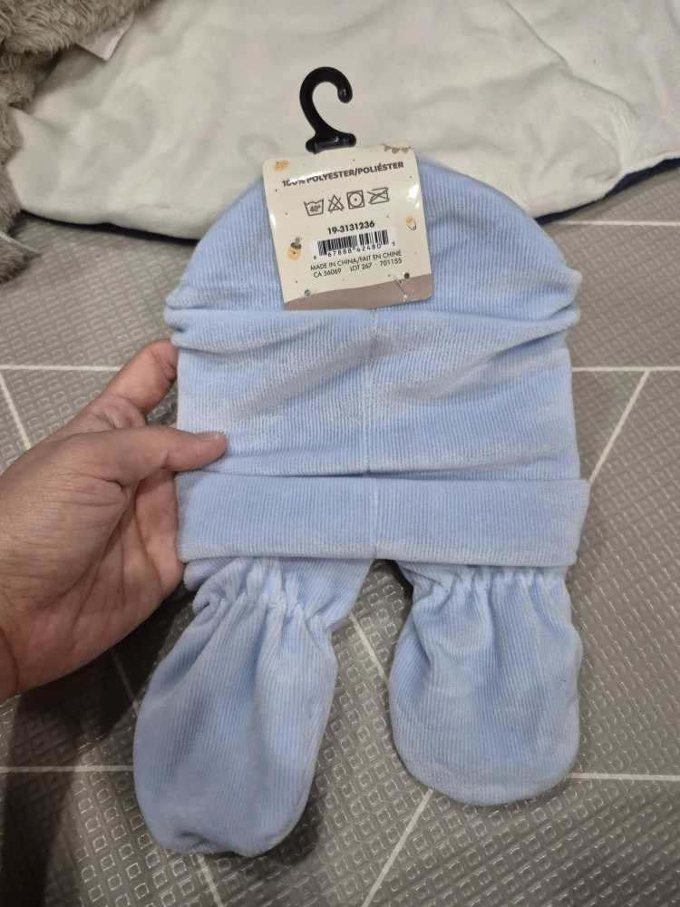 Baby Blue Hat & Mittens Set - New #Cleanout