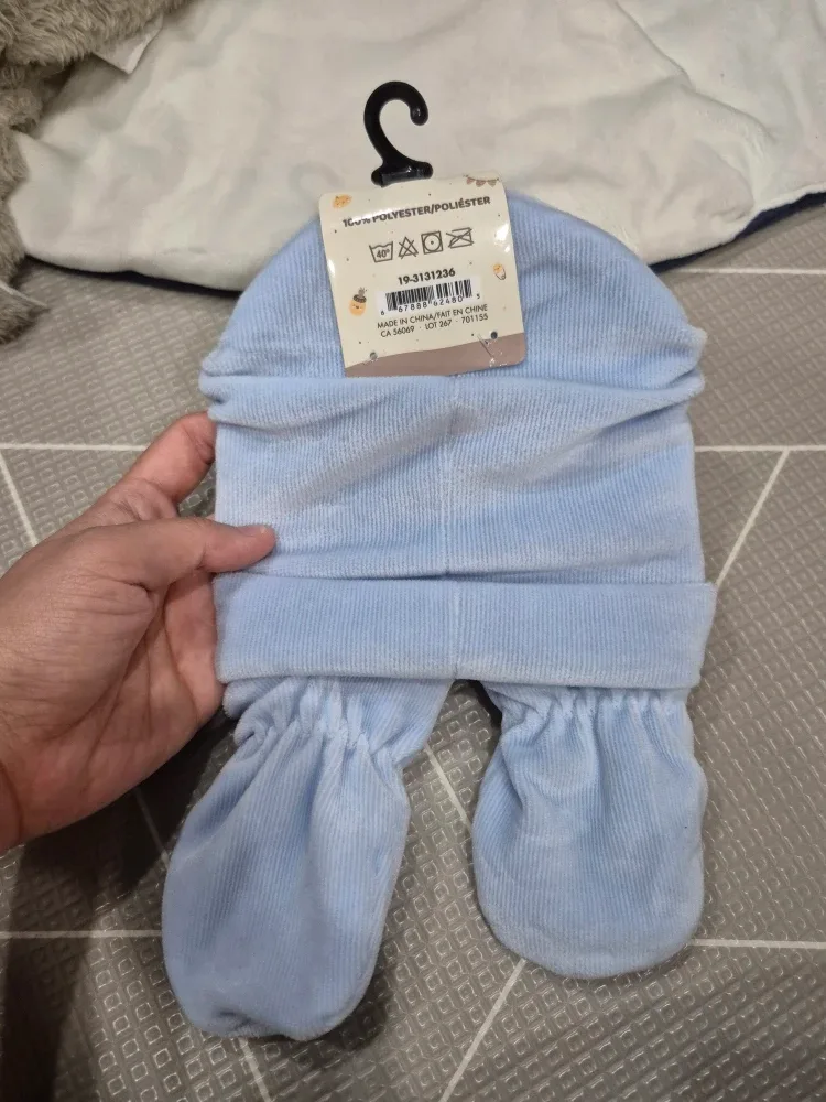 Baby Blue Hat & Mittens Set - New #Cleanout