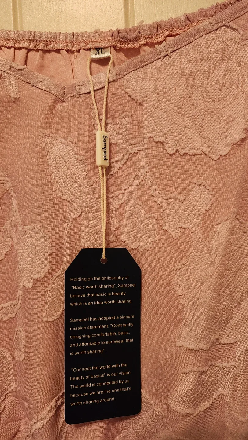 New Sampeel Pink Floral Dress - Size XL image indicator(3)