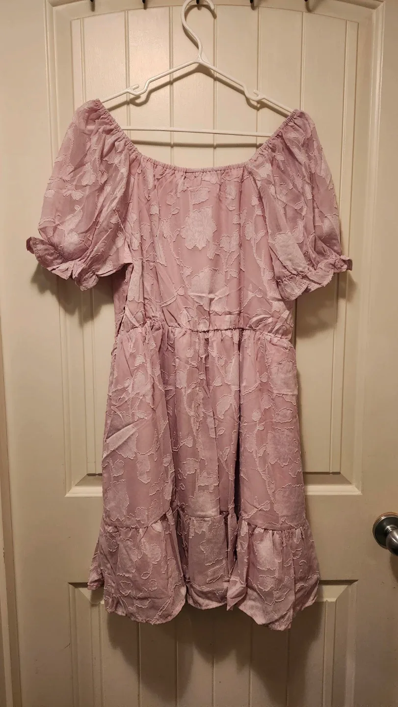 New Sampeel Pink Floral Dress - Size XL image indicator(4)
