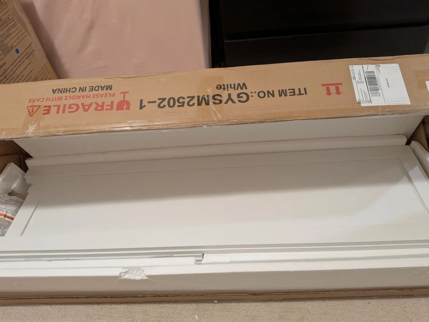 TidyHaven Bathroom Floor Storage Cabinet - White image indicator(7)