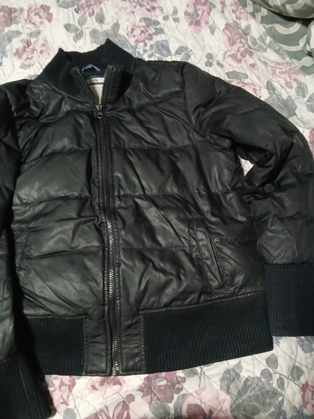 Mens Old Navy Black Puffer Jacket L