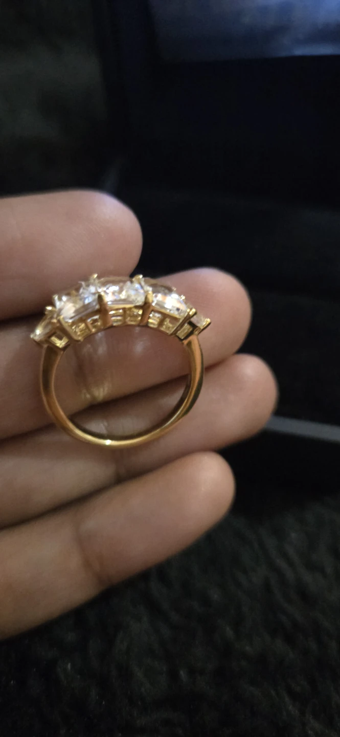 Genuine Petallite Trilogy Gemstone Ring 2.70ctw