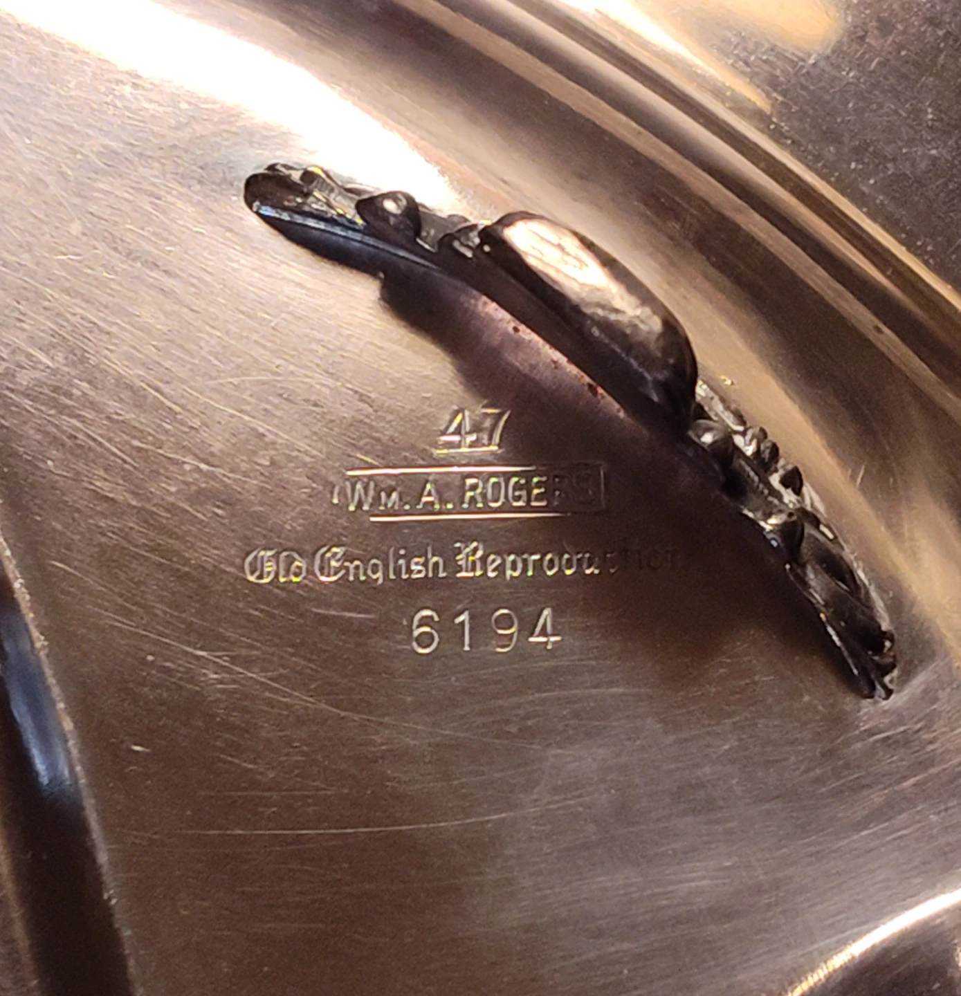 Vintage Serving Tray Wm. A. Rogers Silver Plated Meat Platter. - photo 4