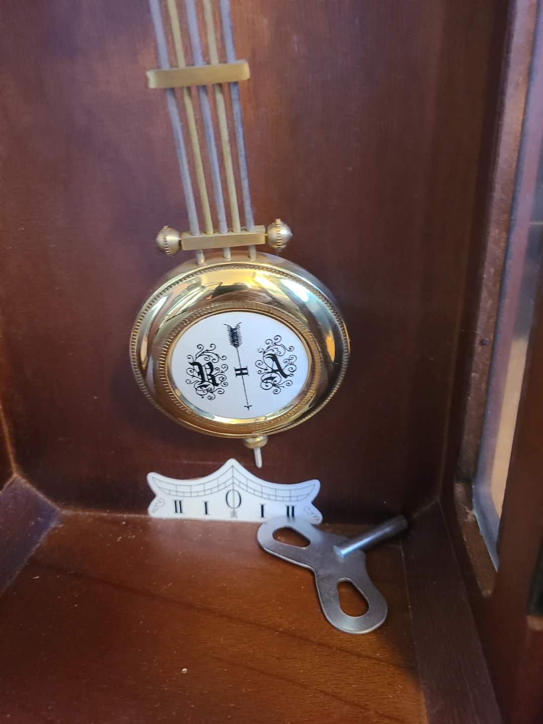 Assegai 31 Day Pendulum Wall Clock - photo 5