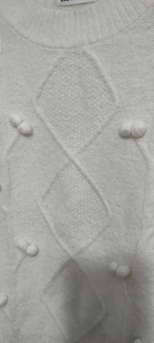 Elodie White Knit Sweater image indicator(5)
