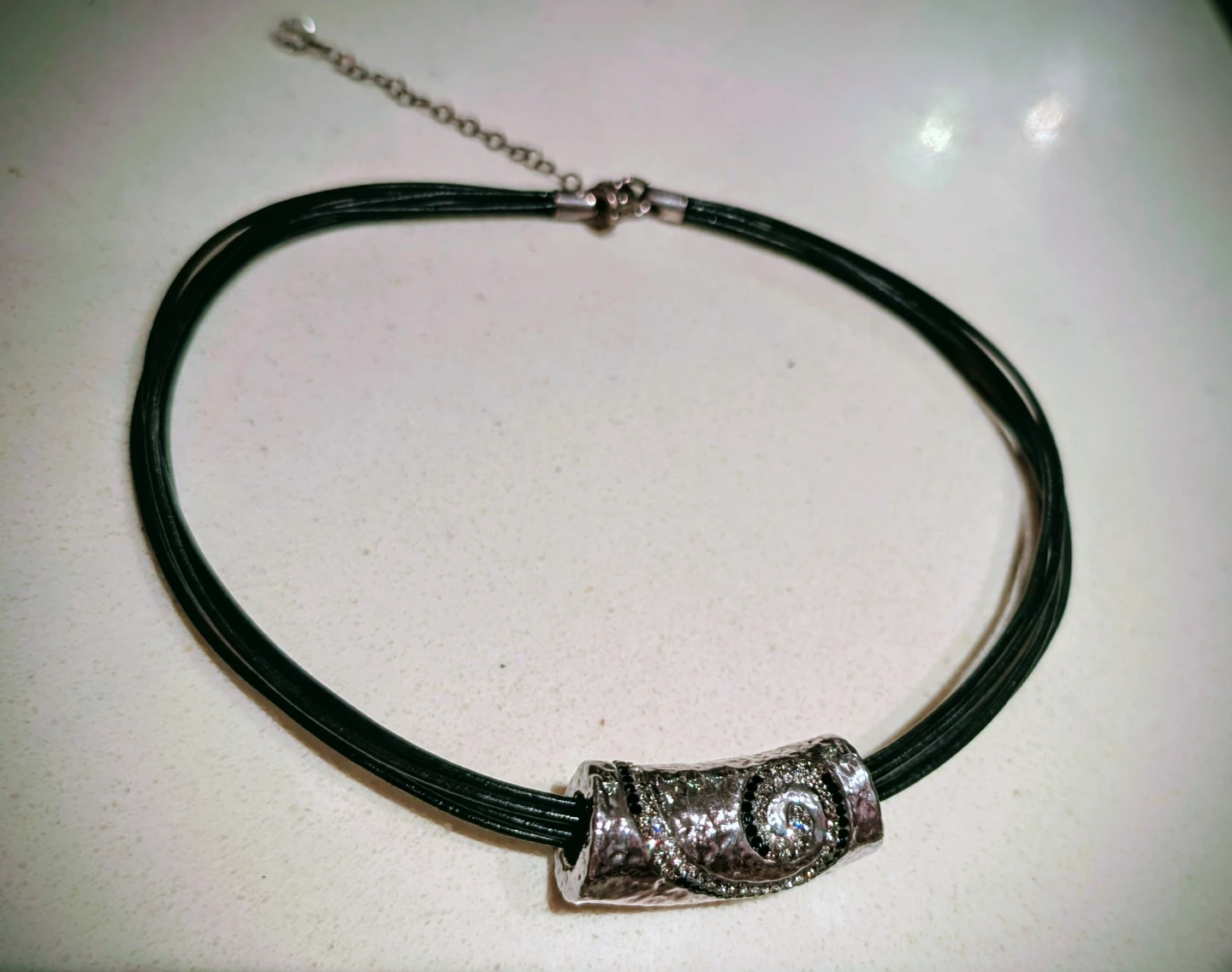 Sterling Silver 925 Choker Necklace