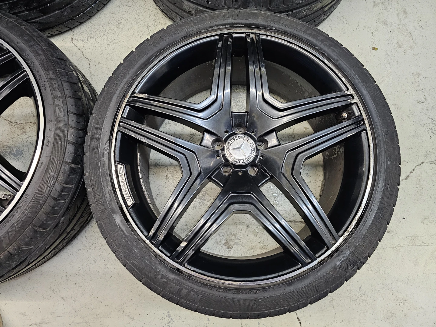 22" MERCEDES BENZ GL, ML CLASS ALLOY RIMS AND SUMMER TIRES - photo 4