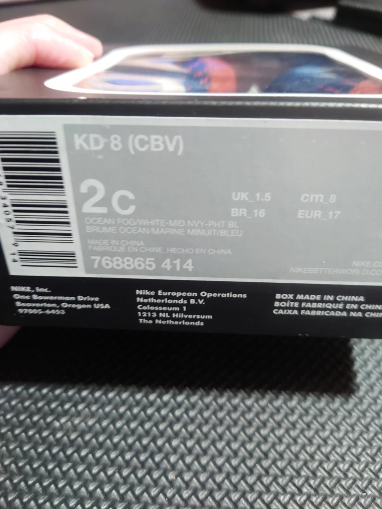 Nike KD-8 (CBV) Size 2C Baby Shoes - photo 4