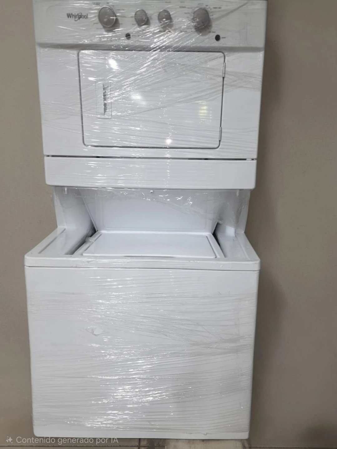Whirlpool Stacked Washer Dryer - White