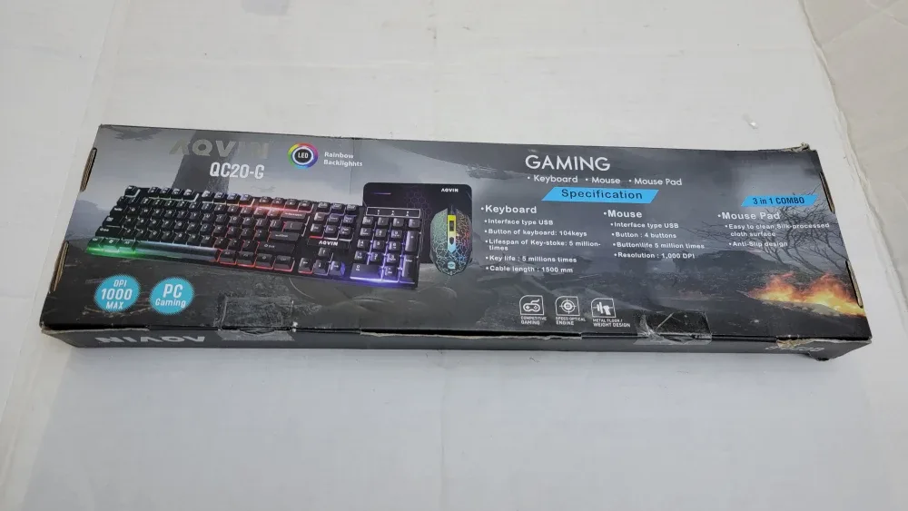 AQVIN RGB Gaming Keyboard & Mouse Combo - QC20-G image indicator(7)