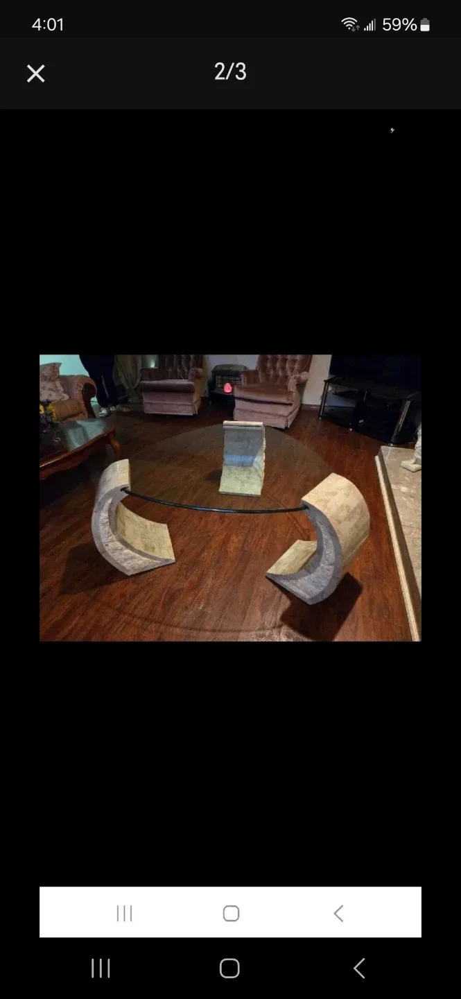 Glass Top Coffee Table