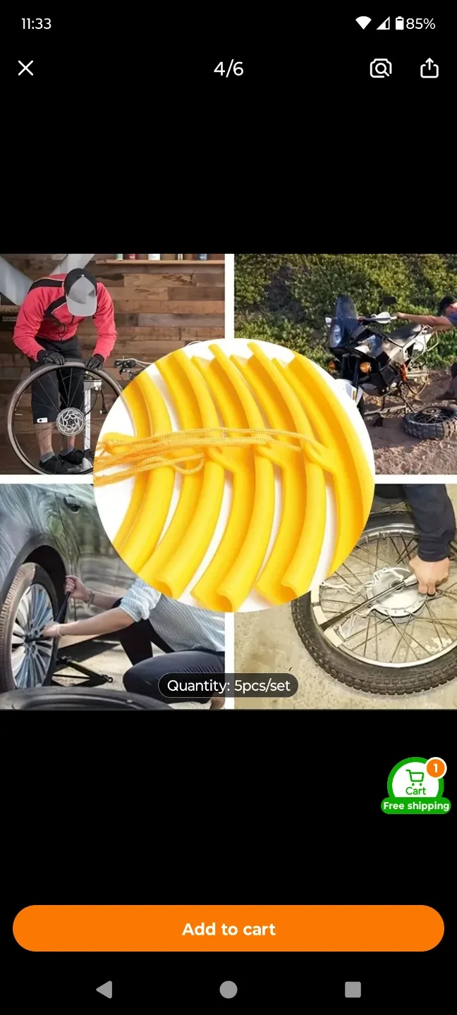 Car Tire Rim Protectors Non Slip Wheel Saver 5 Piece Set Edge image indicator(4)