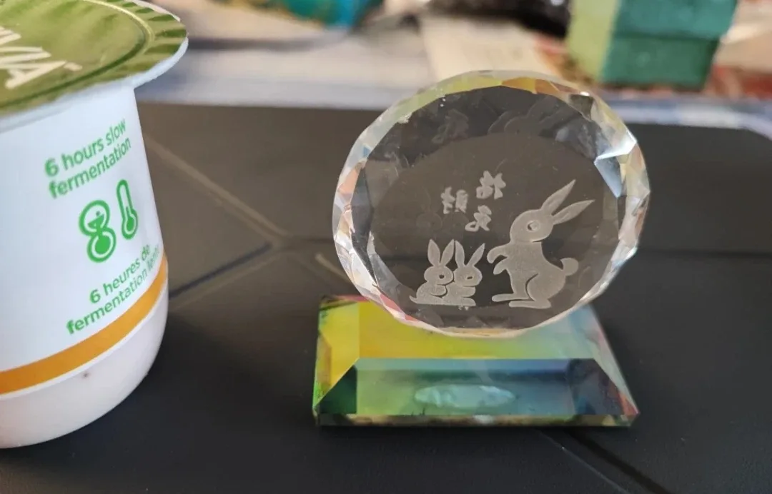 #CLEANOUT 🆕Crystal Rabbit Figurine with Box