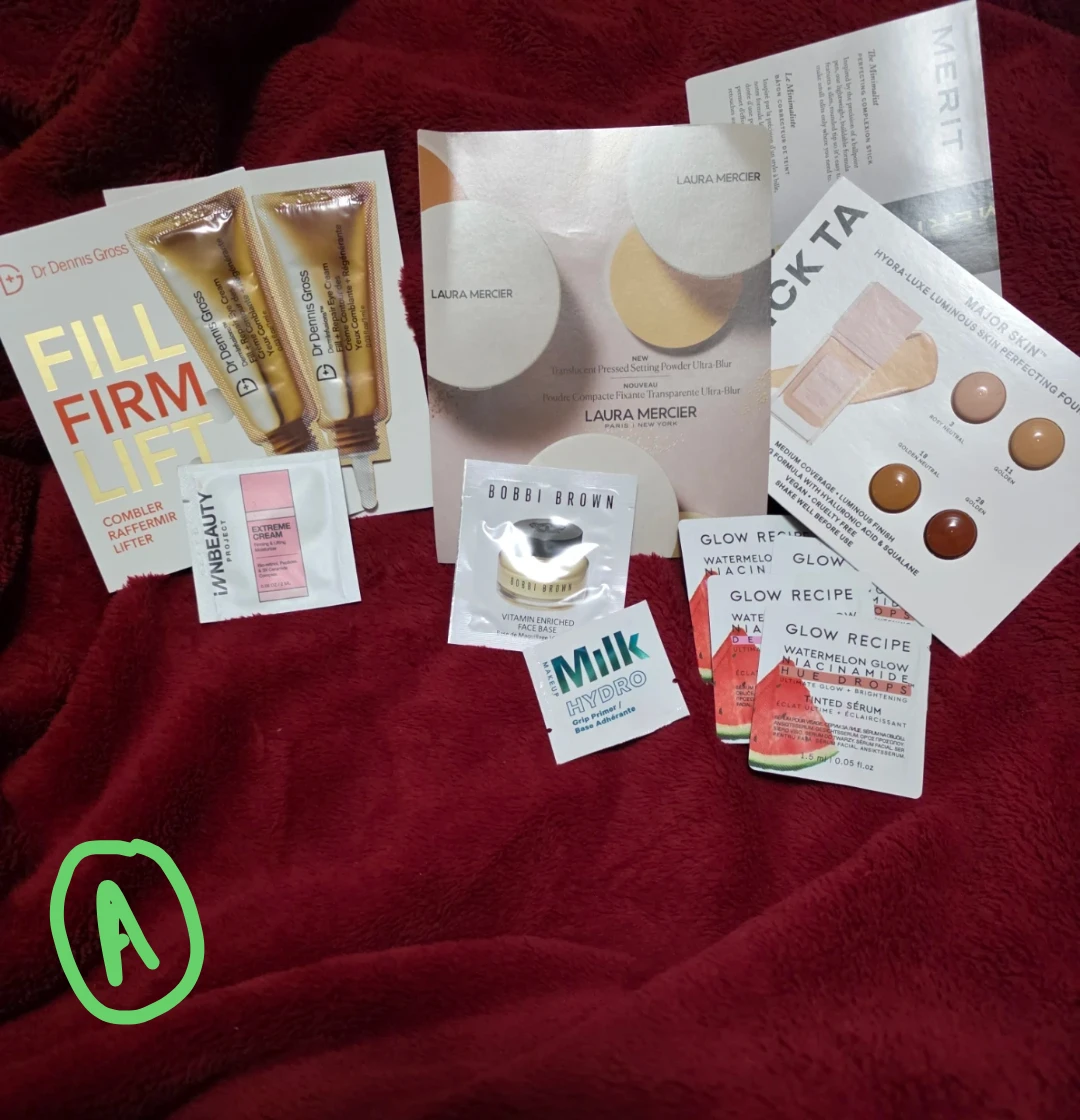 Assorted Skincare Samples: Dr. Dennis Gross, Glow Recipe +