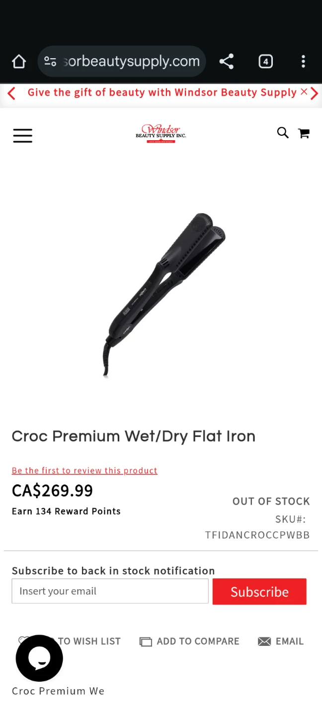 Croc Premium Wet/Dry Flat Iron - Like New! - photo 3