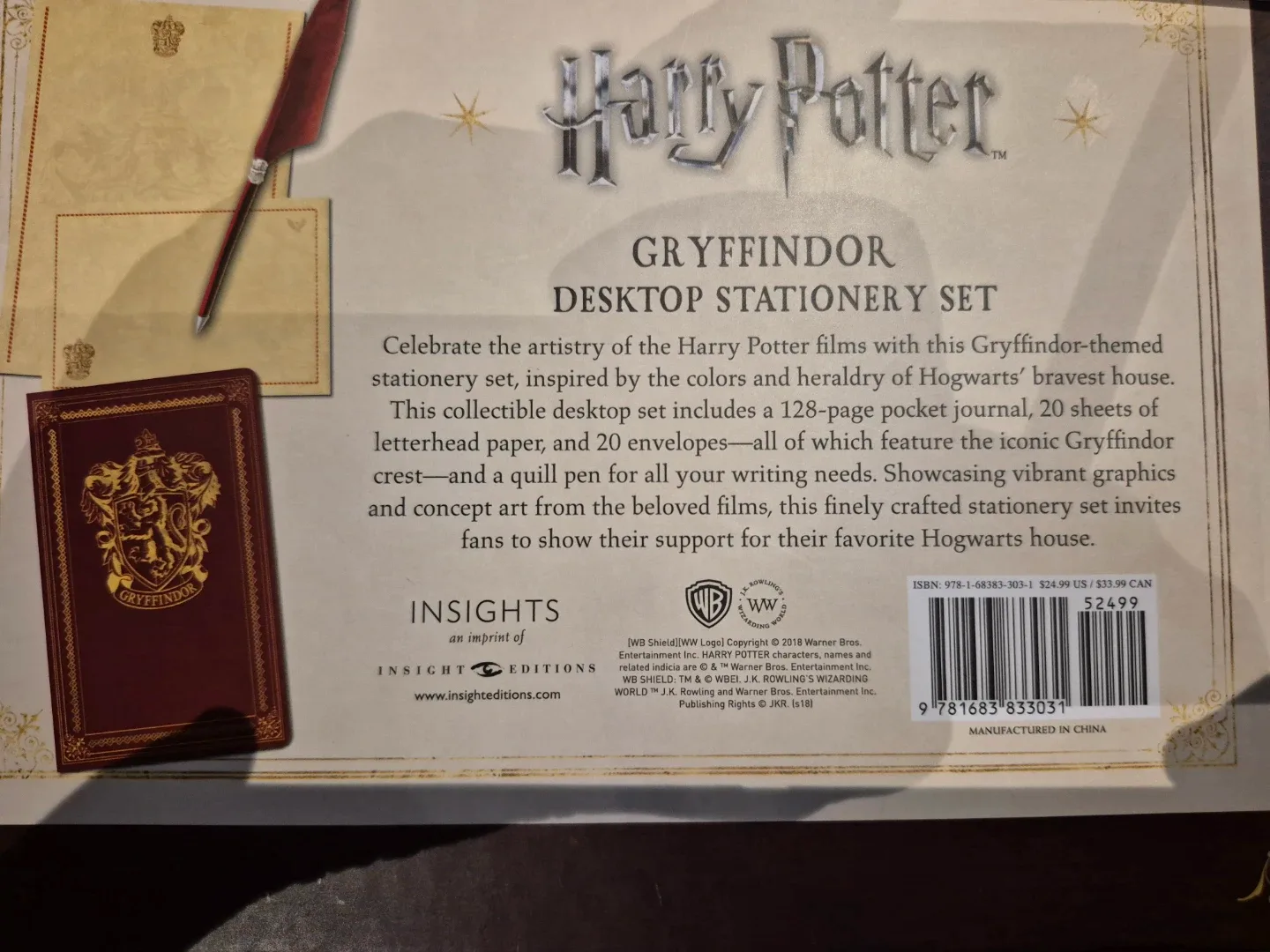 Harry Potter: Gryffindor Desktop Stationery Set image indicator(8)