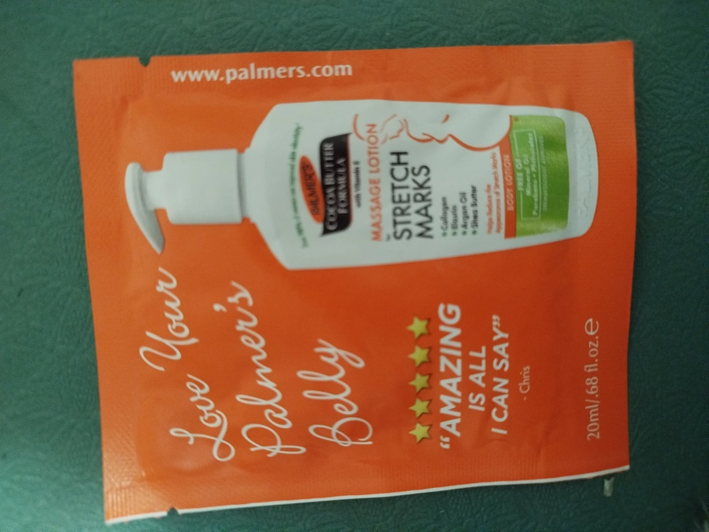 Palmer's Cocoa Butter Stretch Marks Massage Lotion Sample