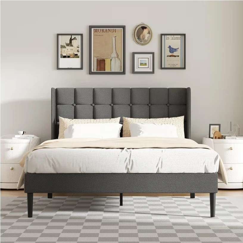 Full Size Dark Grey Bed Frame