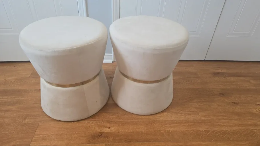 Pair of Cream Colour Stools