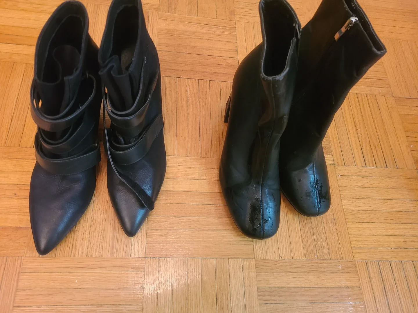 Read Ad-FREE Black Ankle Boots-Size 11