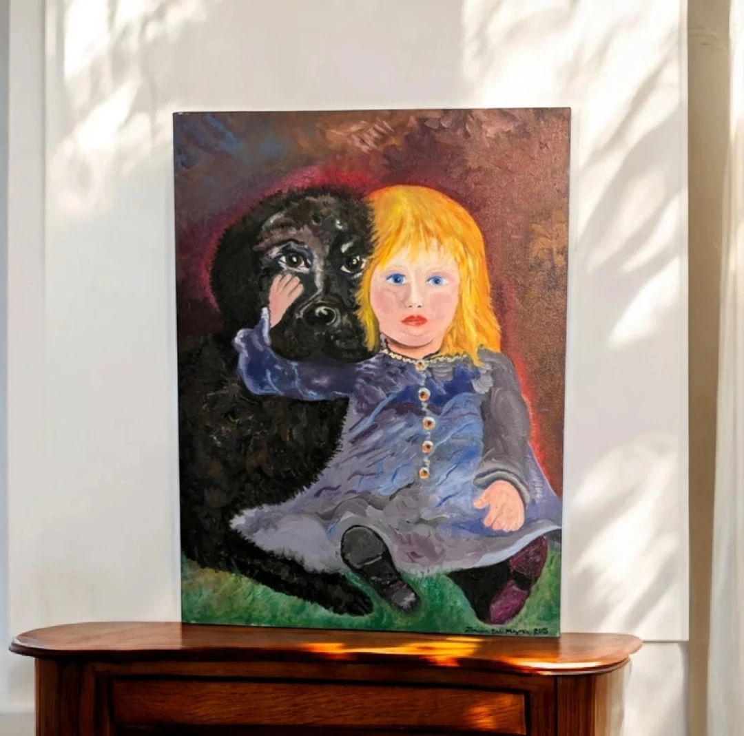 Oil on canvas "Olivia and Charlie" - photo 4