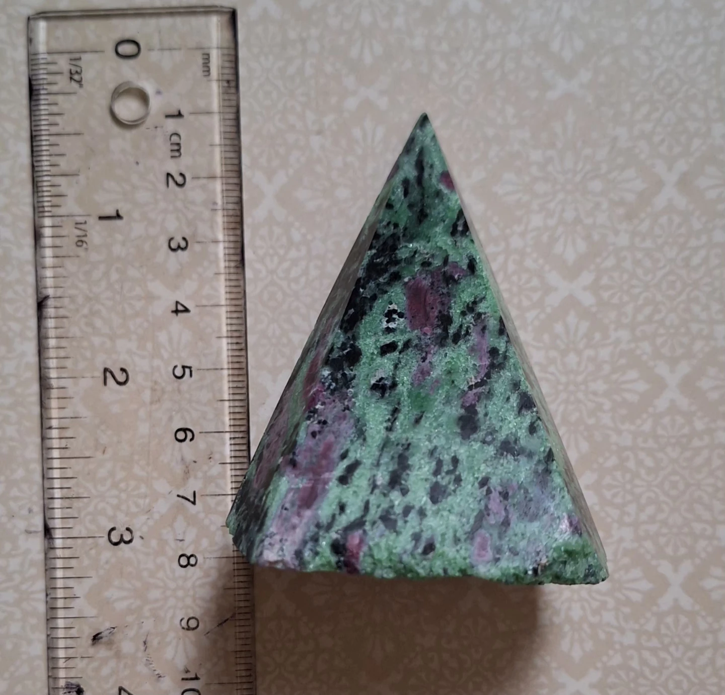 Zoisite with Ruby Pyramid - photo 3