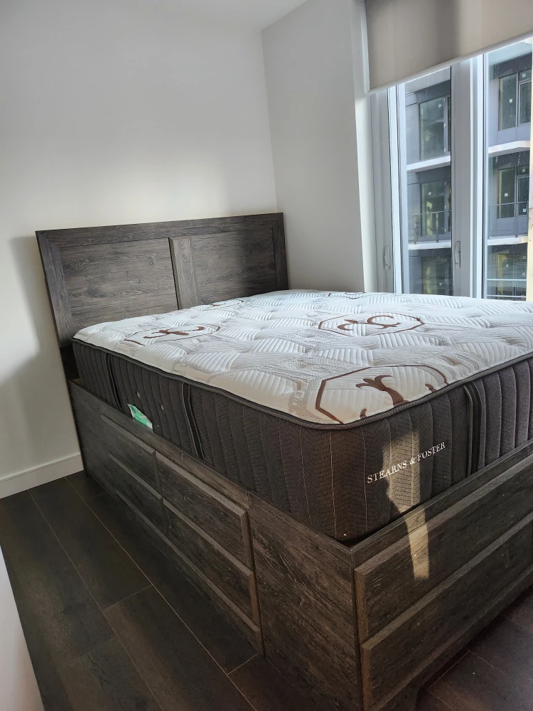 Yorkdale Bed Frame with Storage and Headboard - Queen