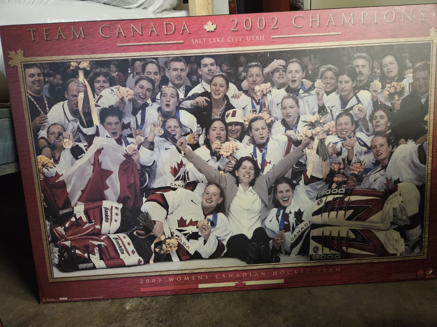 Team Canada 2002 Champions Poster