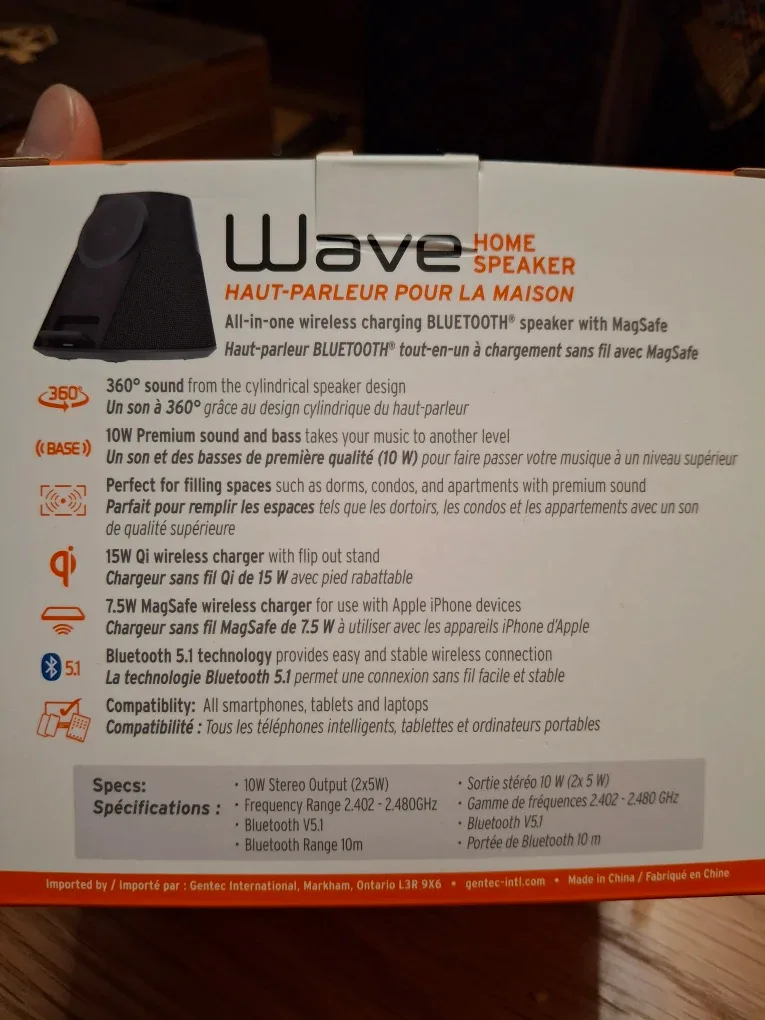 iQ Wave Home Speaker with MagSafe - Open Box! #Cleanout image indicator(3)
