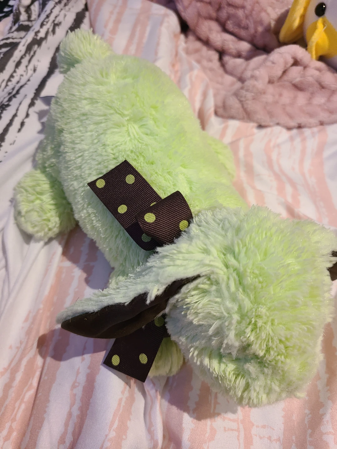 Green Plush Bunny