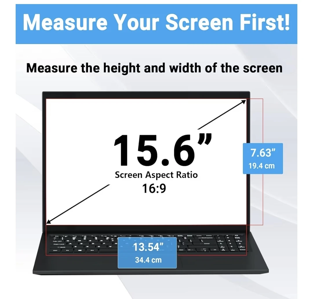 [2-Pack] 15.6 Inch 16:9 Laptop Screen Protector