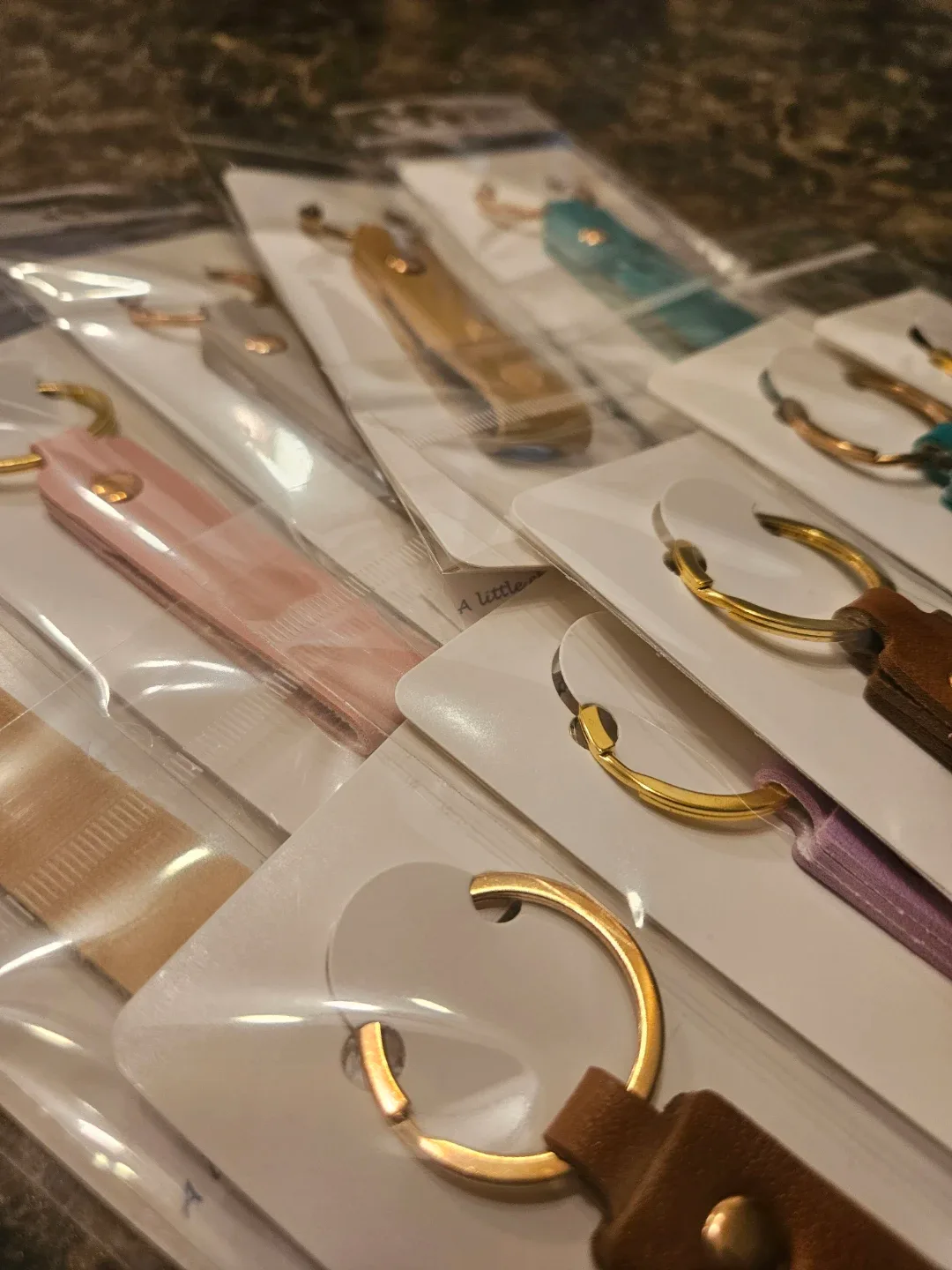 Leather Keychain - Assorted Colours- Stocking Stuffers image indicator(2)