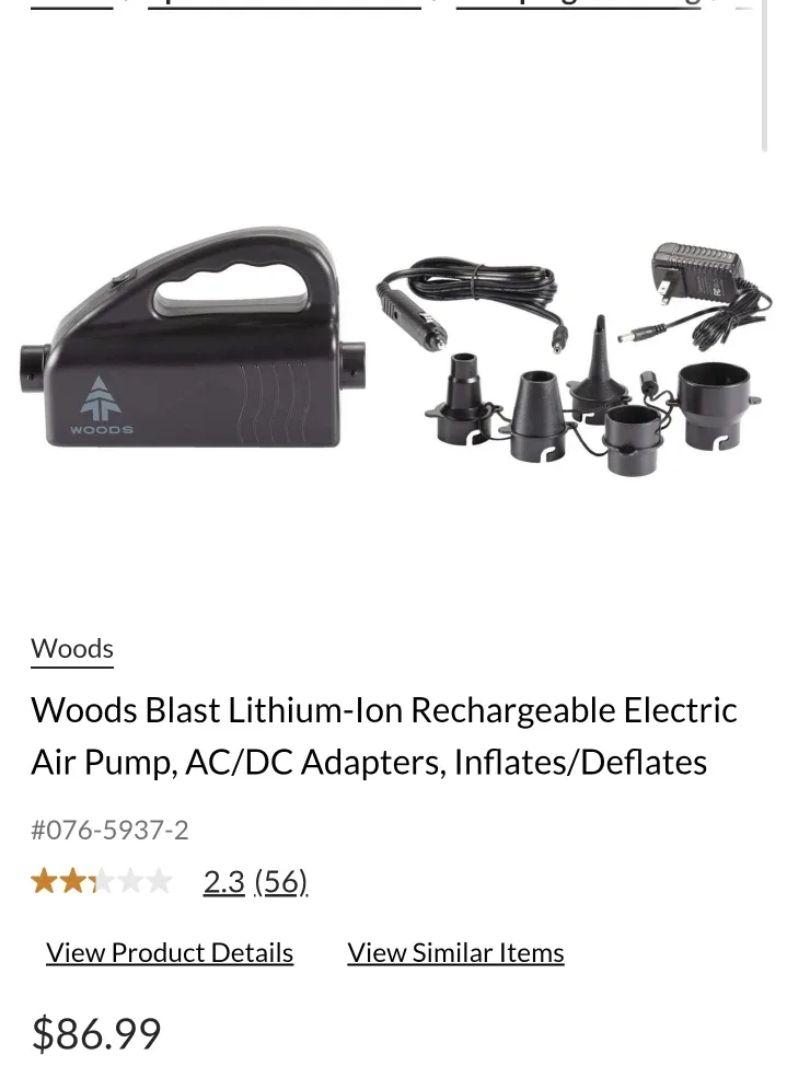 Woods Blast AC Air Pump - New in Box